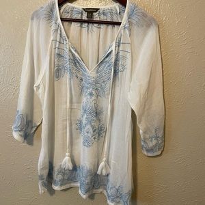 Tommy Bahama embroidered Tunic